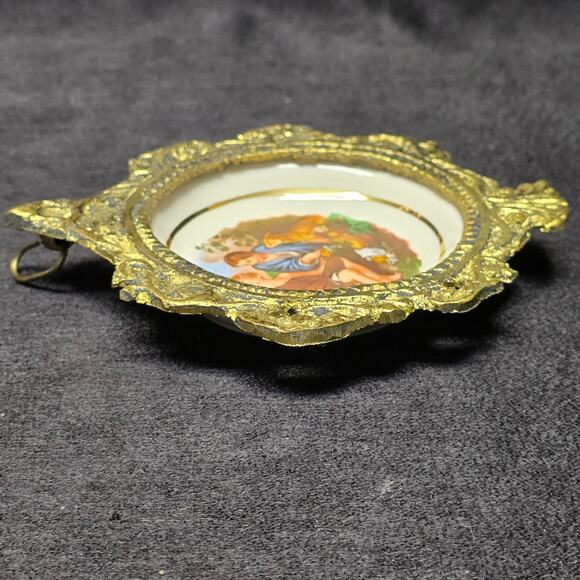 Vintage Children Eating Pie by Bartolome Esteban Murillo Metal Framed Home Decor - Picture 6 of 10